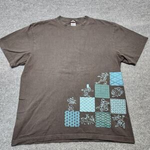 Japanese Brand Kurashikiya Japan Animals All Over Print Black Size XL Hare Toad